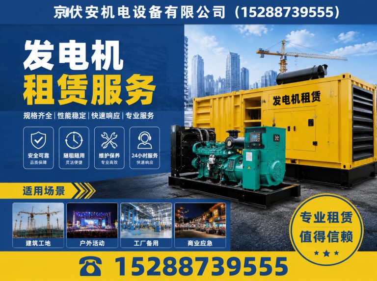 洛阳发电机出租展示图